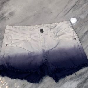 H&M girls ombré jean shorts size 8-9